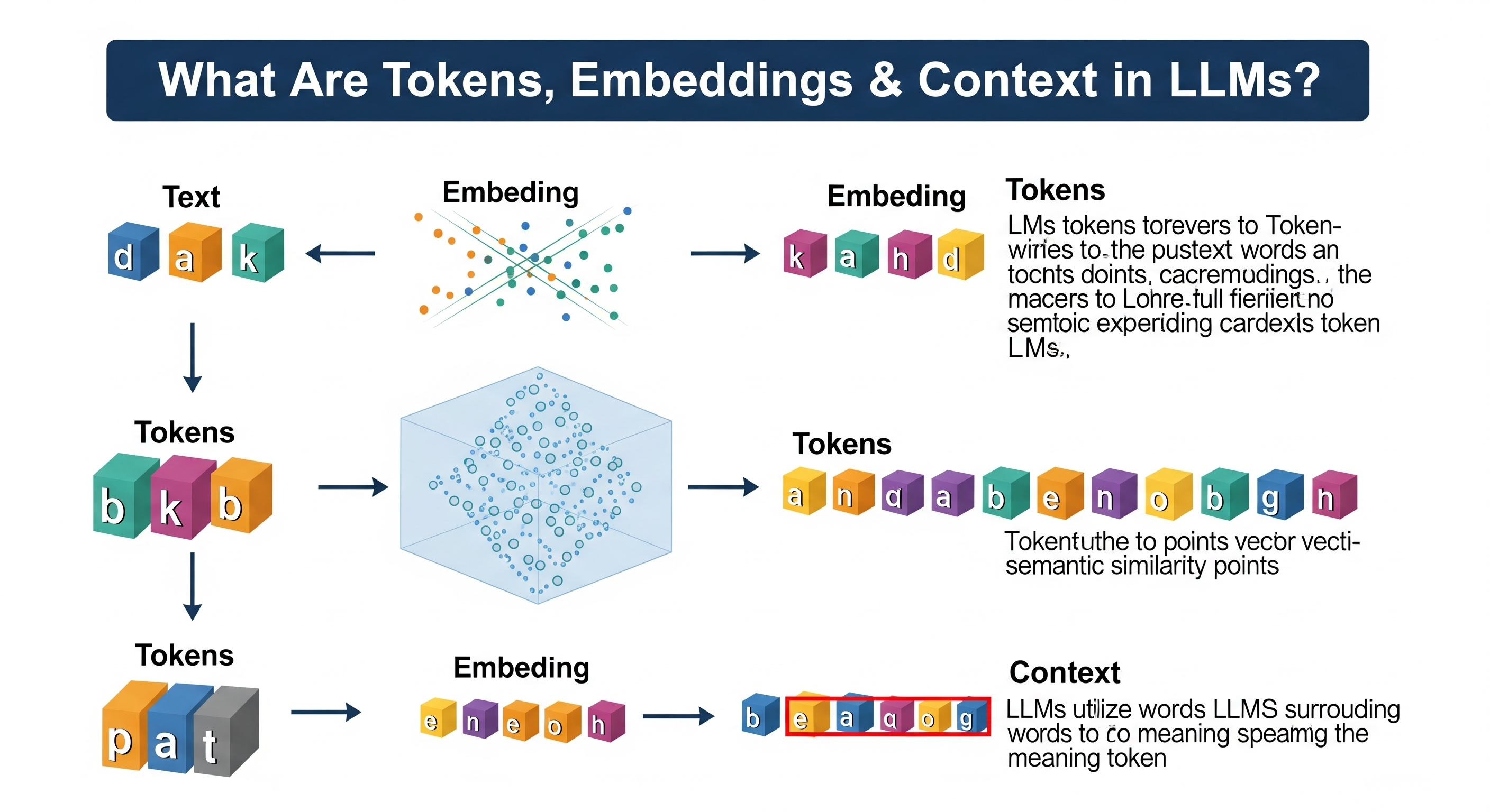 What Are Tokens, Embeddings & Context in LLMs?